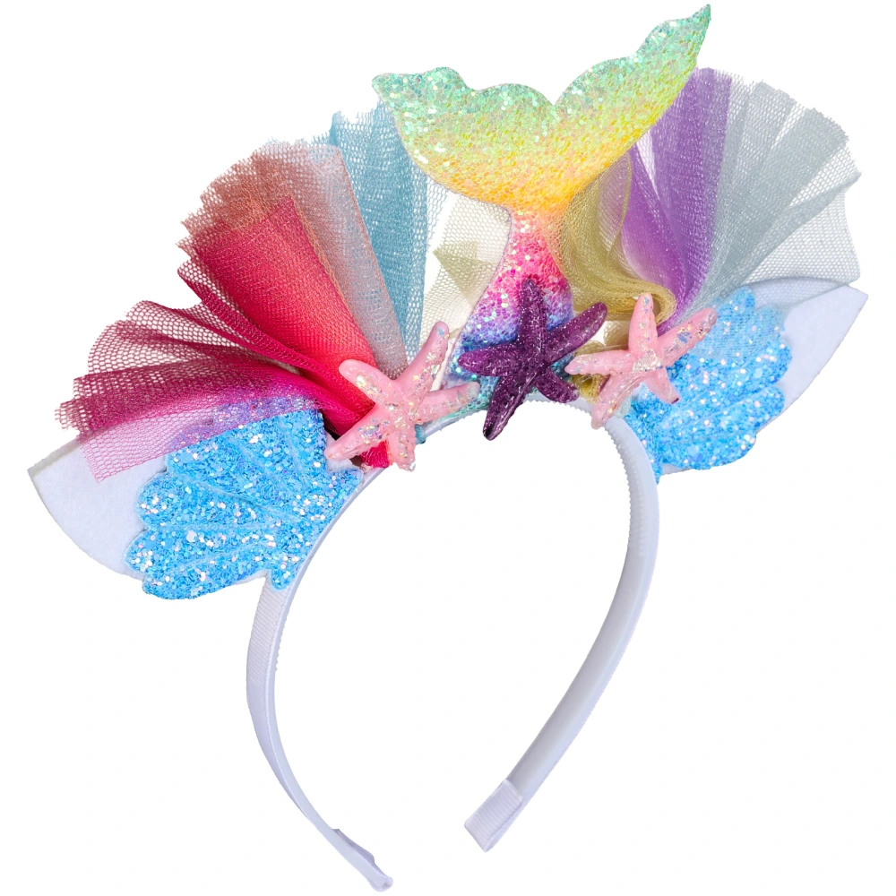 1pc Colorful Hair Party Headband Mermaid Headdress Ornament