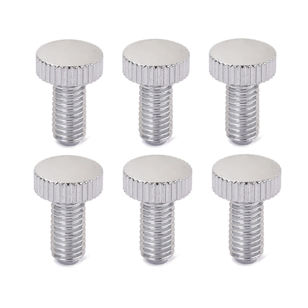 6pcs Electric Instrument Tremolo Accessories Fine Tuning Screw For Guitar (Silver)