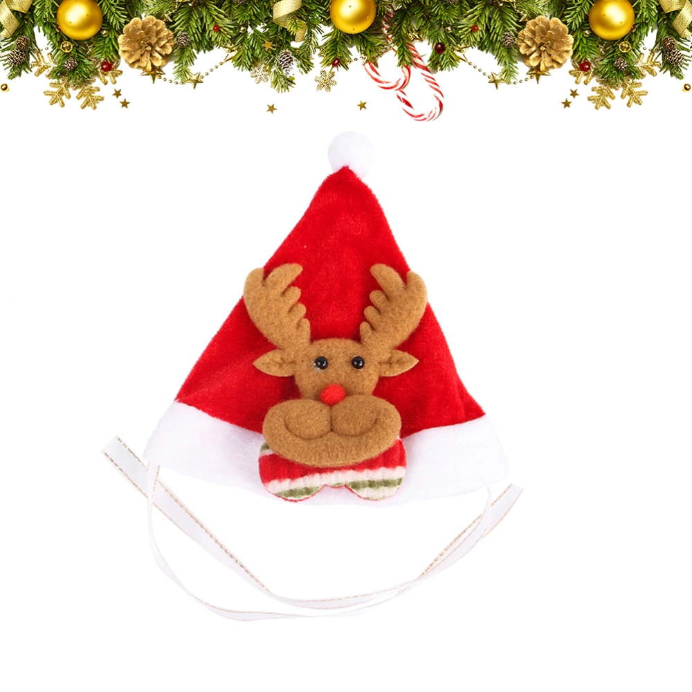 1 Pc Christmas Pet Hat Xmas Costume Fashion Pet Dog Cat Head Accessory Christmas Holiday Costume Party Hat for Puppy (Random Style, Average Size)