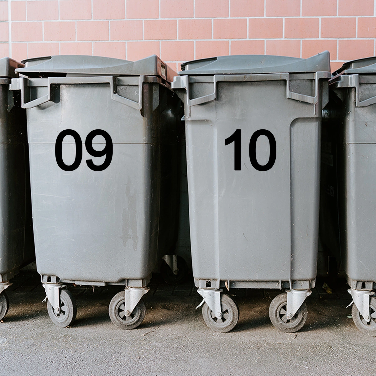 1 Sheet of Number Sticker Adhesive Numbers Decals Number Stickers 0-9 Large Number Stickers for Trash Can Mailbox
