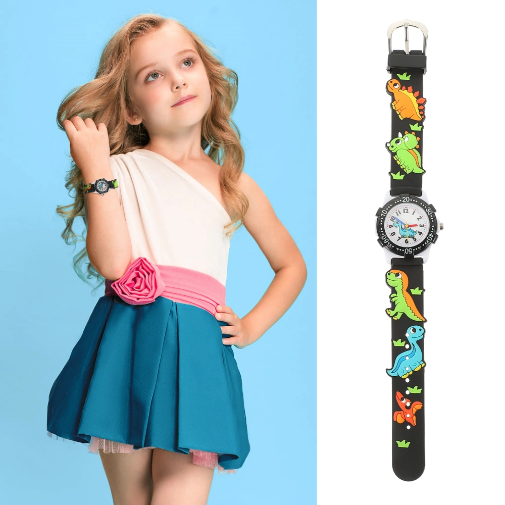 Waterproof Kids Watch Round Watch Dial Plastic Watch Skin-friendly Wrist Watch Kids Gift