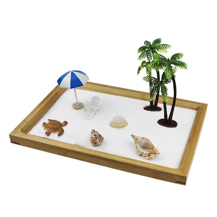 1 set of Zen Garden Kit DIY Sand Box Desktop DIY Beach Micro Landscape Ornament