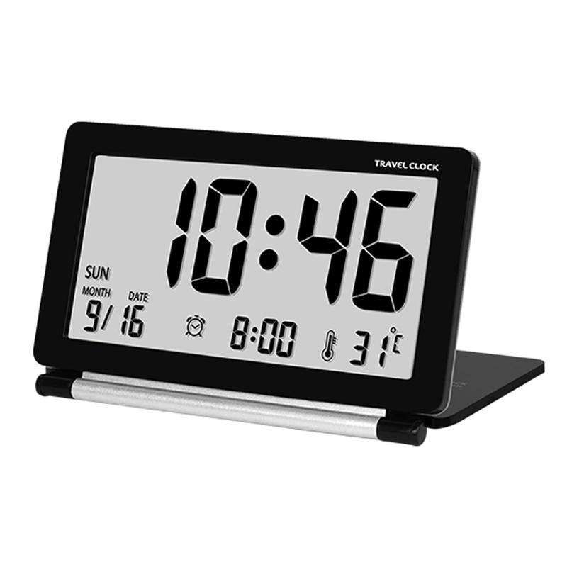 Digital Travel Alarm Clock Travel Clock Desktop Alarm Clock with Temperature Display