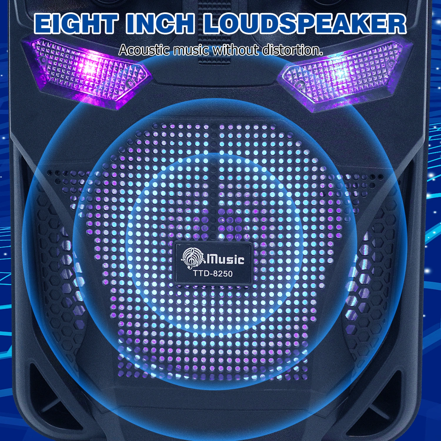 Cordless Speaker Portable Wireless Speaker with Lights Outdoor Speaker Beach Party
