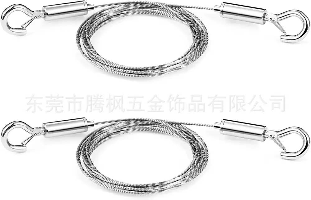 2pcs Picture Hanging Wires Stainless Steel Wire Ropes Heavy Duty Ropes for Photo Frame Lamps Billboards