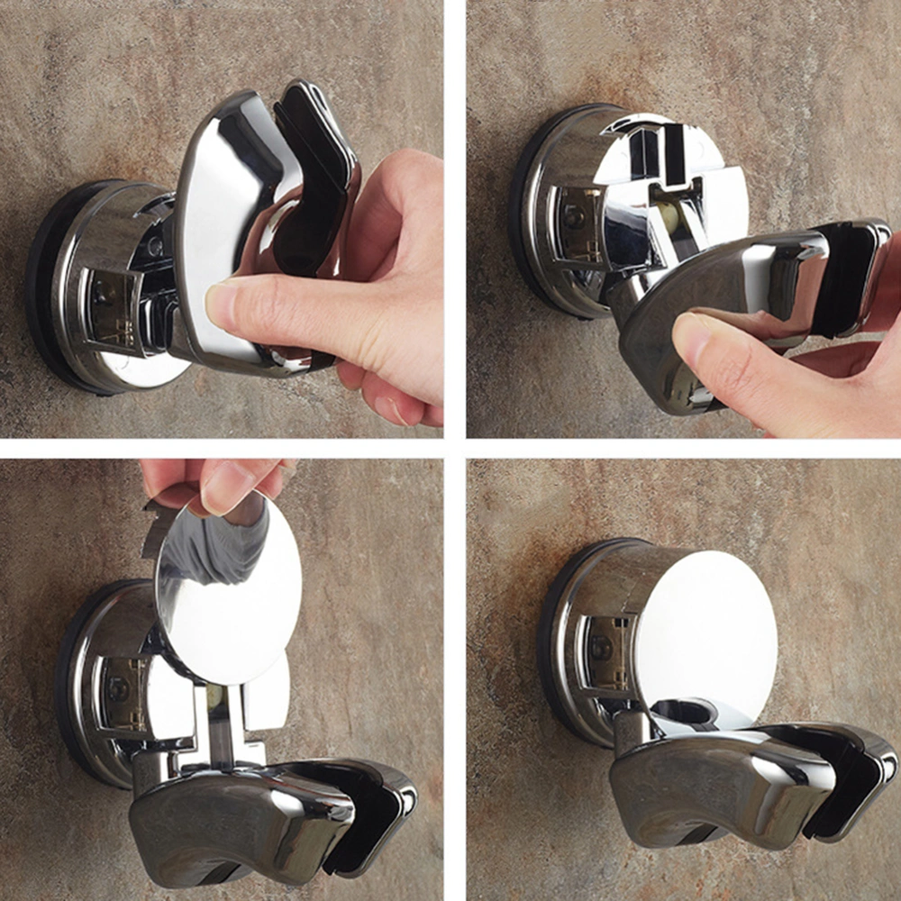 Punch Free Shower Wall Frame Adjustable Suction Cup Wall Mount Shower Head Holder Bracket 