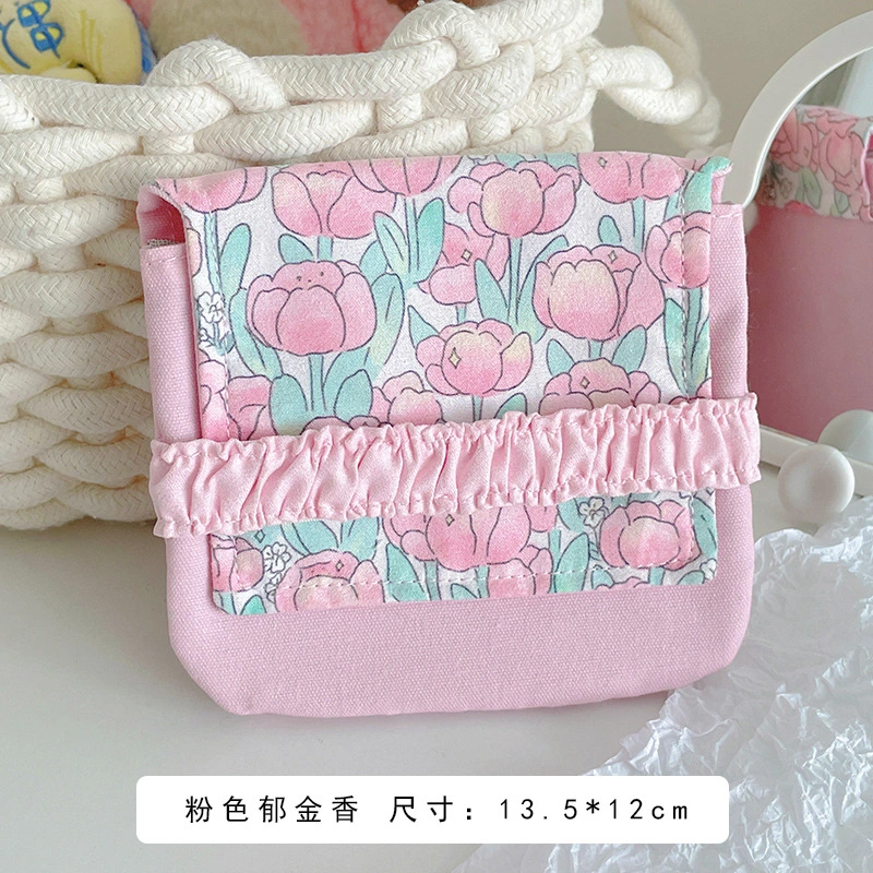 2Pcs Portable Sanitary Napkin Pouch Sanitary Pad Bag Girls Nursing Mat Pouch Outdoor Period Bag