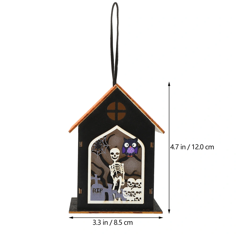 Halloween House Hanging Decorative Small House Hanging Cabin Door Decor