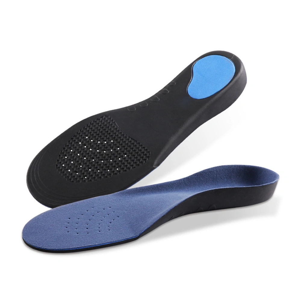 Shoe Inserts Orthotic Insoles Absorbing Feet Pad Flat Foot Cushioning for Men and Women - Size M(Dark Blue)