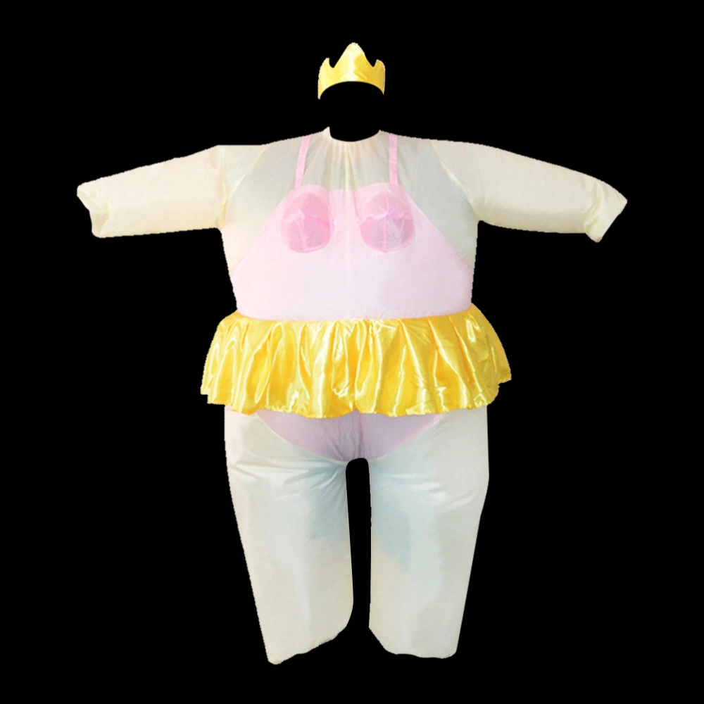 Ballet Inflatables Pink Purple Polyester Adult Funny Performance Costume Walking Doll Costume No Battery Included(Pink)