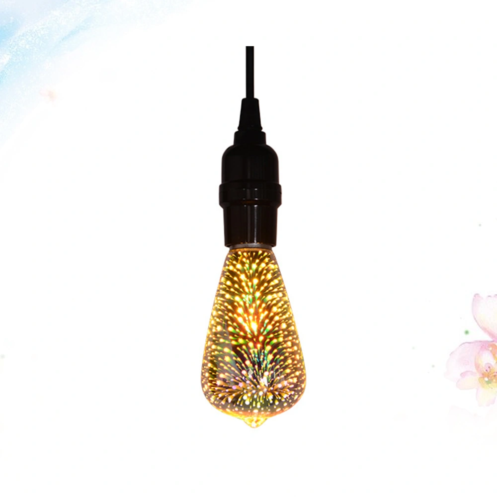 Dazzling 3D Glass Fireworks LED Bulb for Home Party Decoration