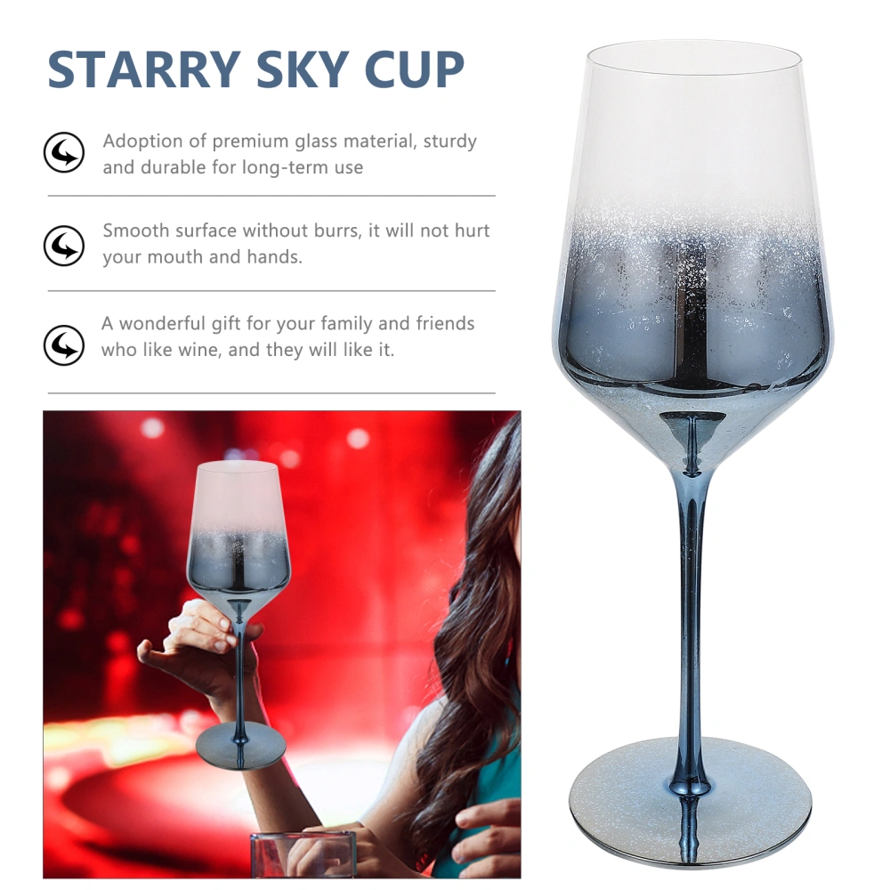 Creative Glassy Goblet Starry Sky Themed Goblet Starry Sky Cup for Party