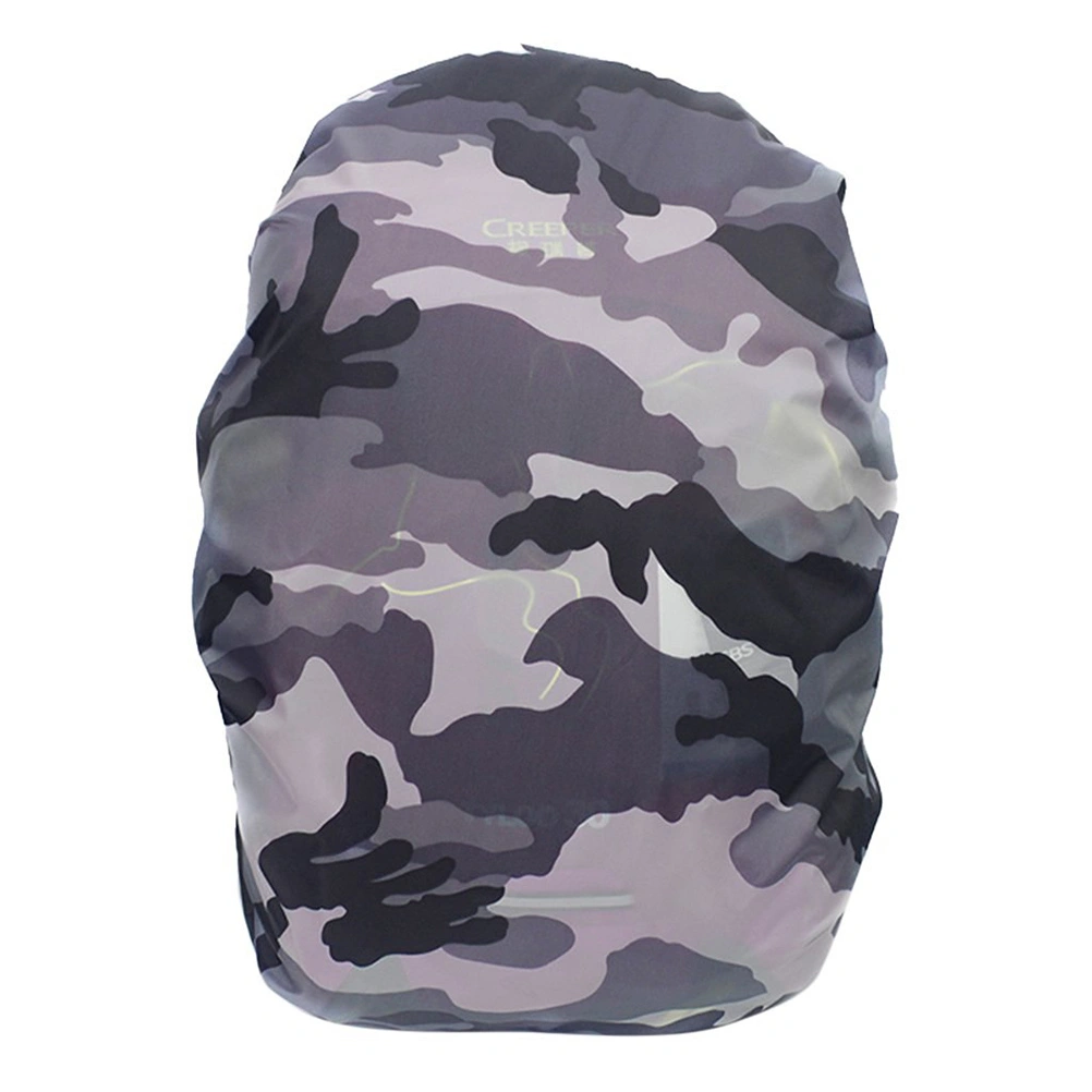 Backpack Rain Cover Protection Safety Case for Hiking / Camping / Traveling (Black White Striped)