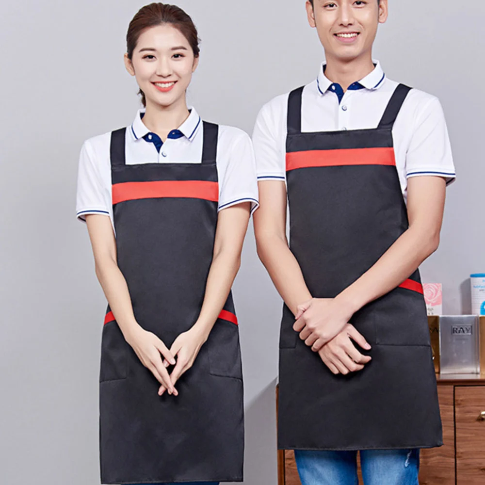 1Pc Waterproof Greaseproof Apron Unisex Acid-resistant Alkali-resistant Heavy Duty Apron for Butchers Kitchen（Black）