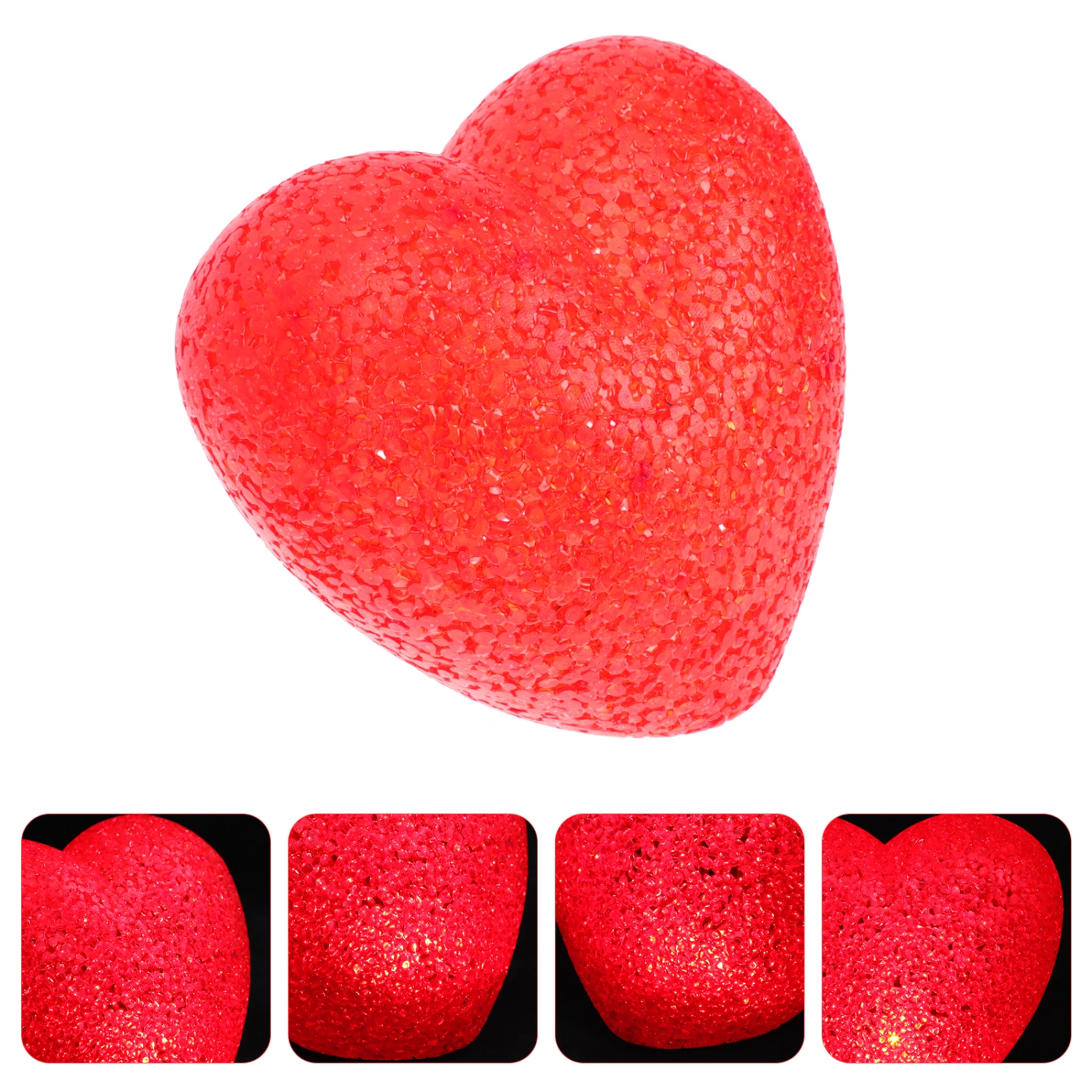 1pc Chic Decorative Desktop Heart-shaped Design LED Lamp Home Desktop Decor