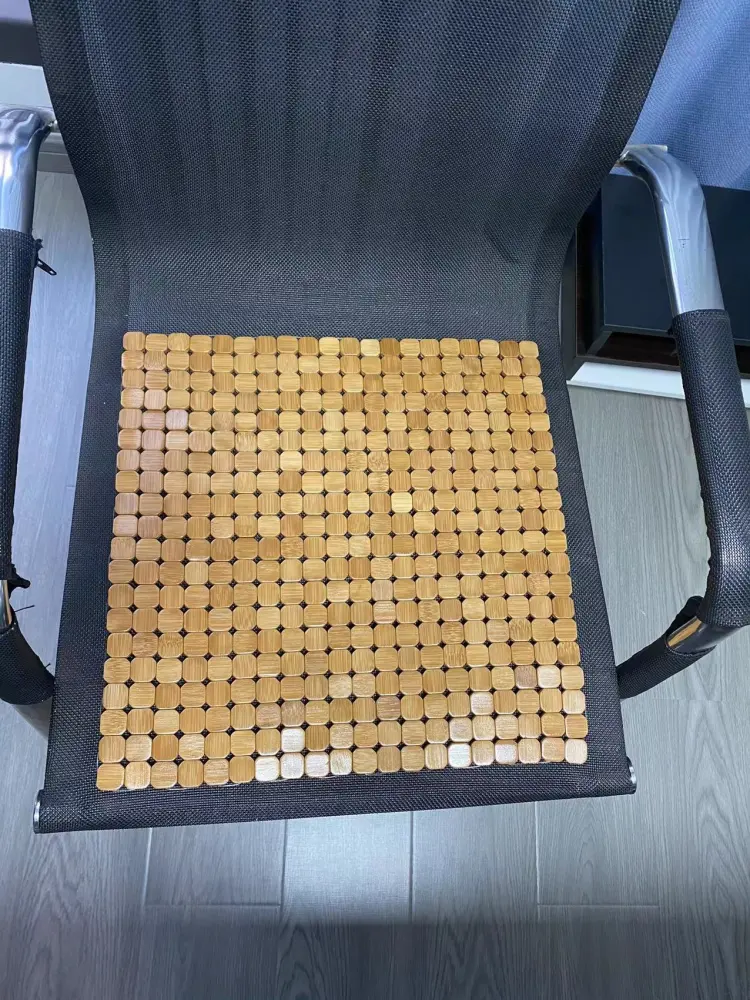 Office Chair Mat Summer Seat Cushion Comfortable Cooling Chair Pad Bamboo Mat for Chair Stool