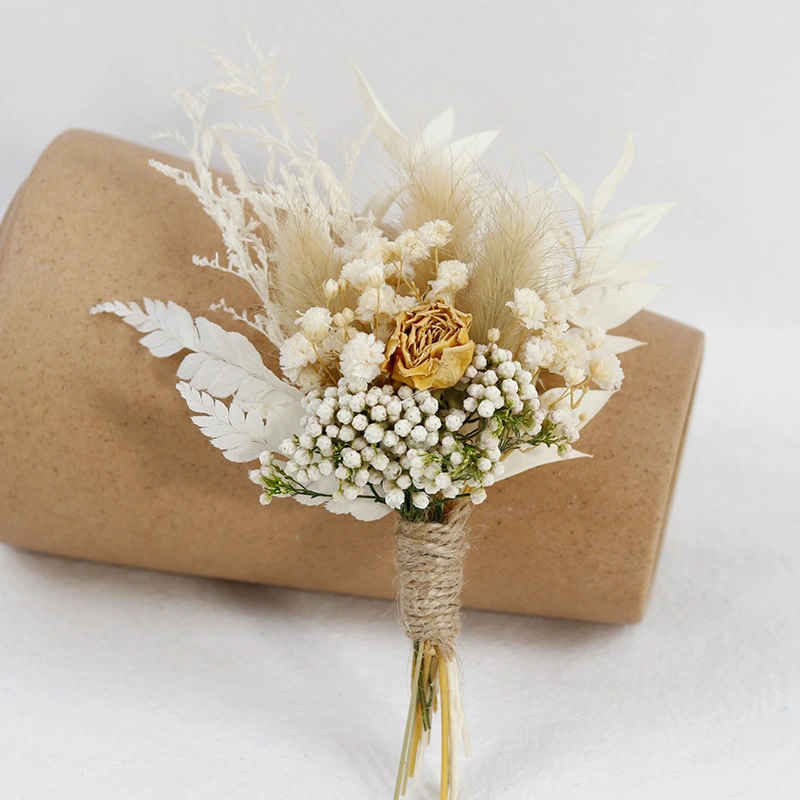 2 Bundles of Dried Flowers Decor Mini Dried Flowers Bouquet Decor for Vase Home Decor