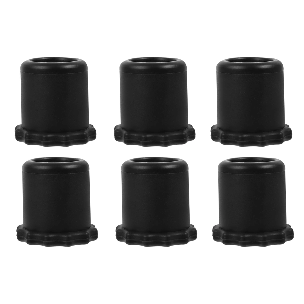 6Pcs Microphone Silicone Bottom Sleeve Handheld Anti Rolling Bottom Rod Holders