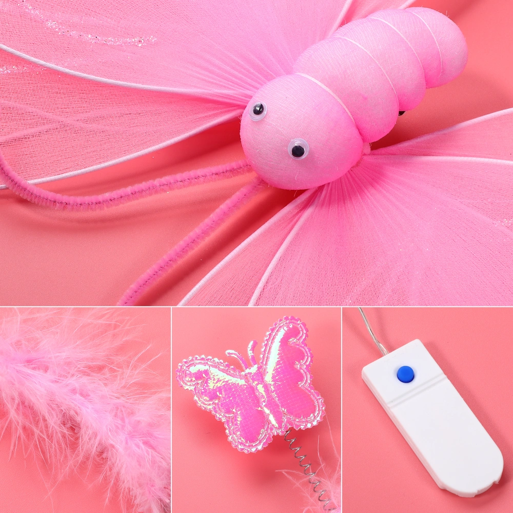 1 Set Fairy Skirt Wings Girls Cosplay Performance Costume Accessories Fairy Wand Girls Hairband