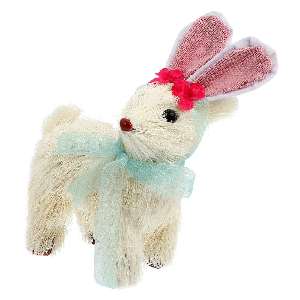 1pc Lovely Easter Bunny Lamb Adornment Sheep Doll Ornament Home Decor