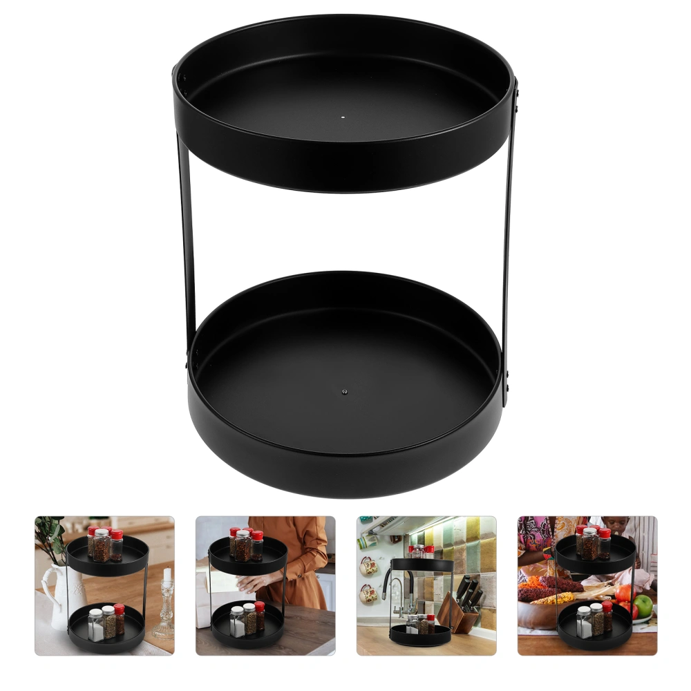 Rotating Seasoning Tray Round Tray Cosmetic Storage Plate Household Storage Plate