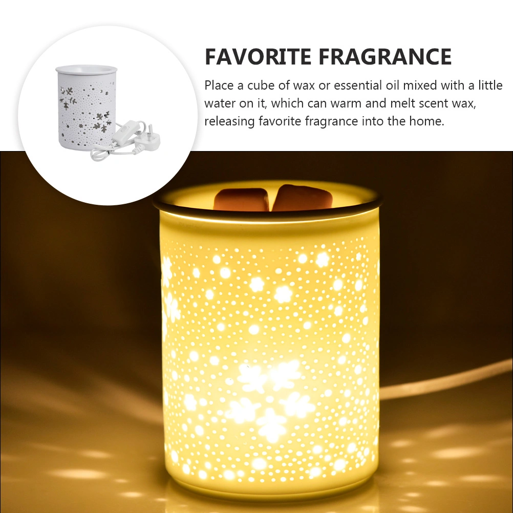 1Pc Aroma Essential Oil Lamp Electric Aromatherapy Light Ceramic Fragrance Lamp