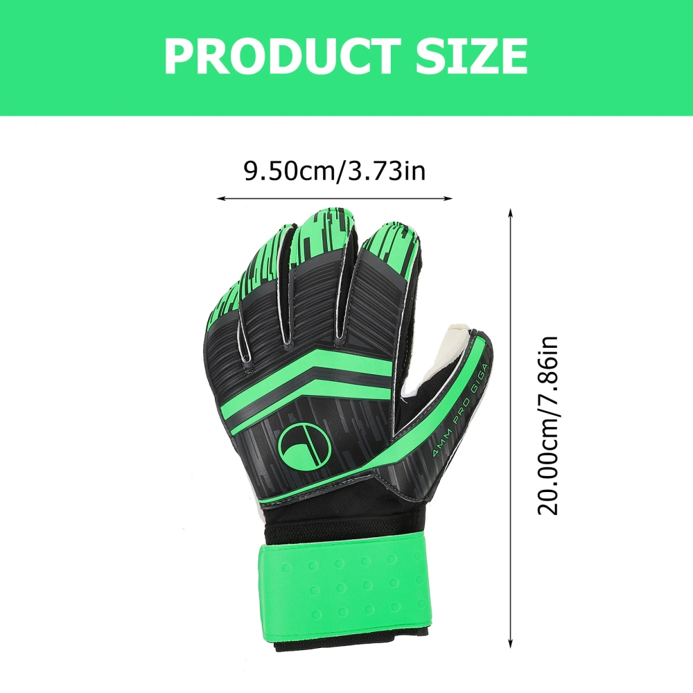 1 Pair of Creative Goalie Gloves Outdoor Wear-resisting Goalkeeper Gloves