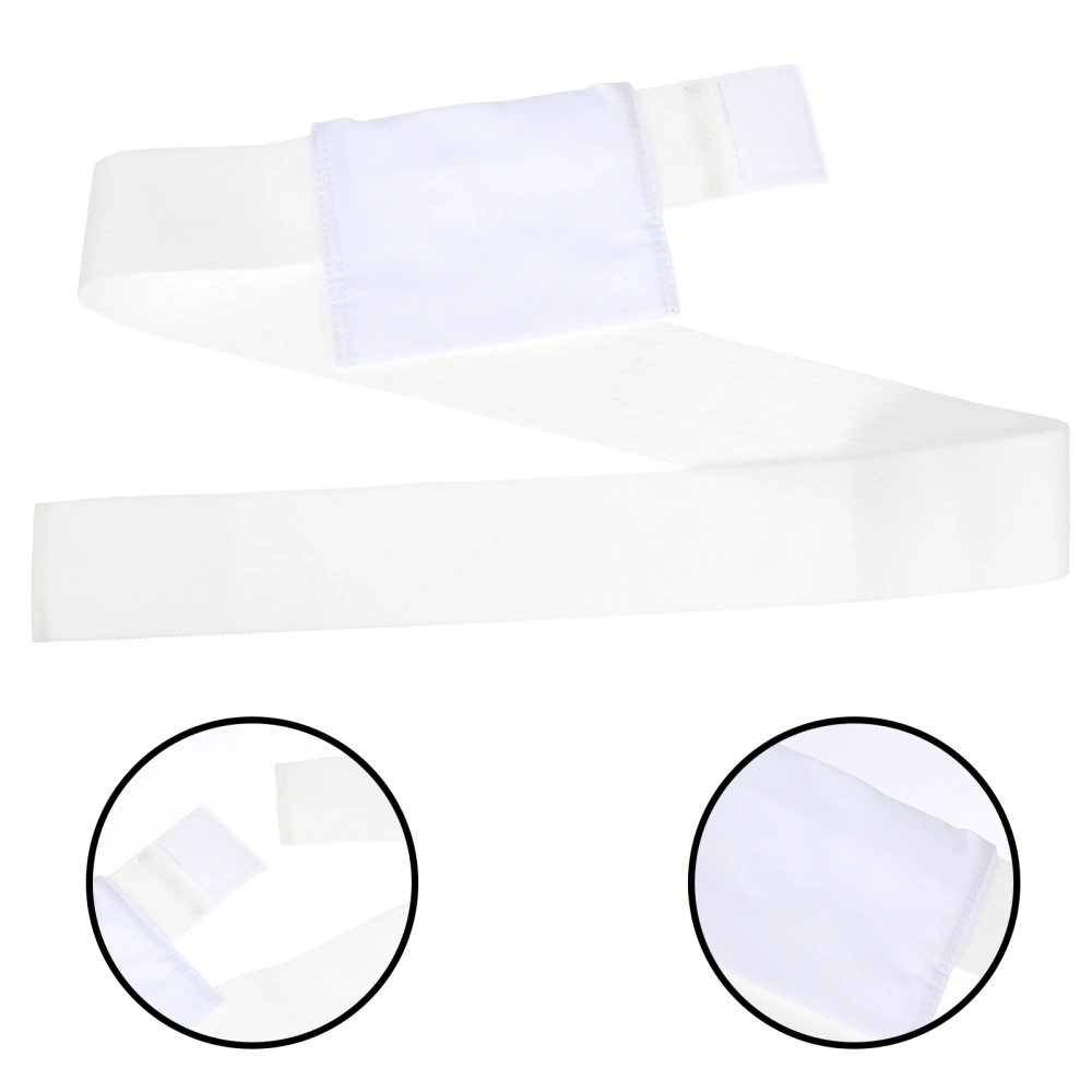 1Pc Practical Peritoneal Dialysis Waistband Peritoneal Tube Protection Belt (White)