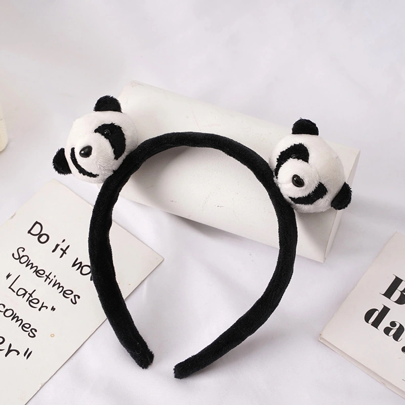 1 Set Panda Headband Panda Hair Tie Hair Clips Set Panda Pin Animal Costume Accessories