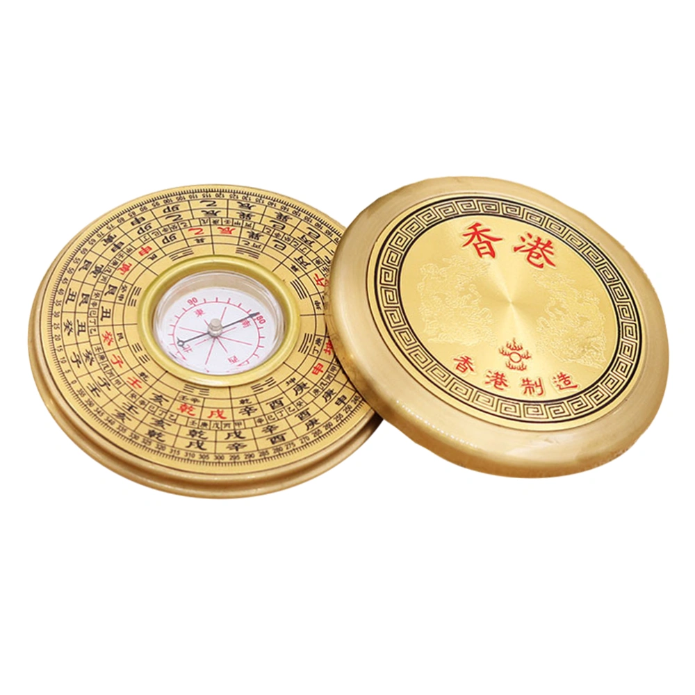 Portable Alloy Chinese Compass Chinese Ancient Compass Vintage Alloy Compass