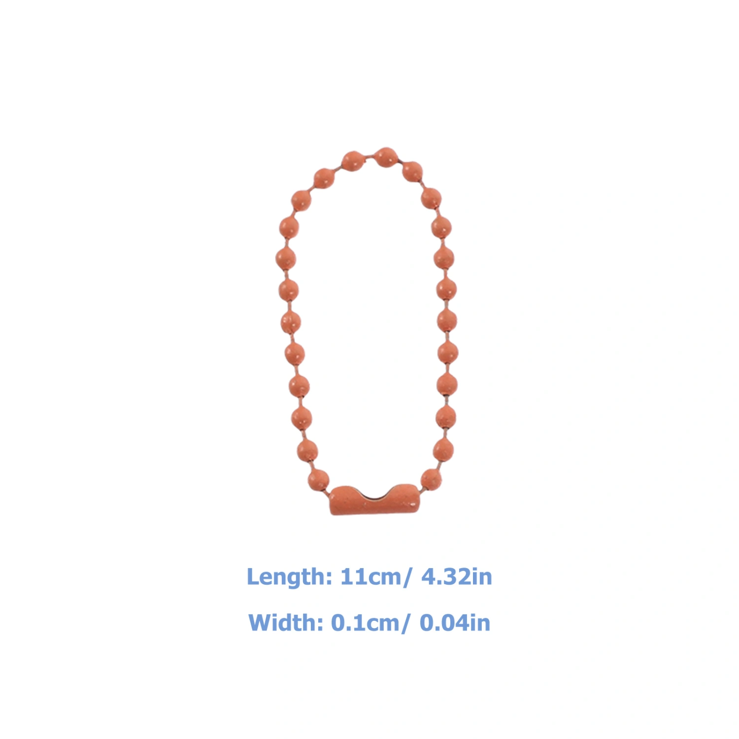 100Pcs Christmas Tree Pendant Chains Ball Bead Chains Tag Hanging Chains Tag Chain Ball Chains