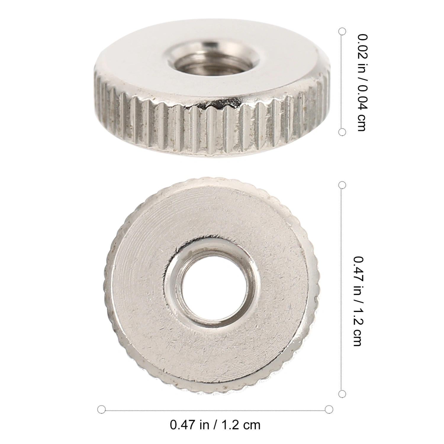 1 Set 30Pcs Round Knurled Thumb Nuts Connector Lock Adjusting Nuts (Silver)