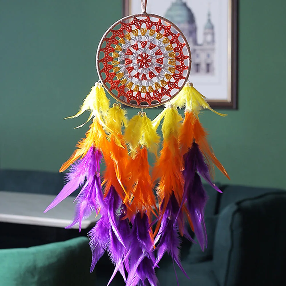 Beautiful Dream Catcher with Light Wall Hanging Decoration Exquisite Pendant