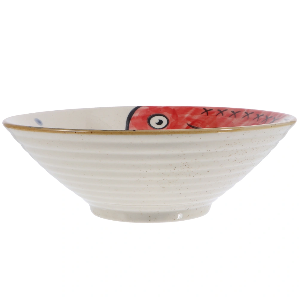 1 Pc 8-inch Household Noodle Bowl Nonslip Dumpling Bowl Adorable Rice Bowl