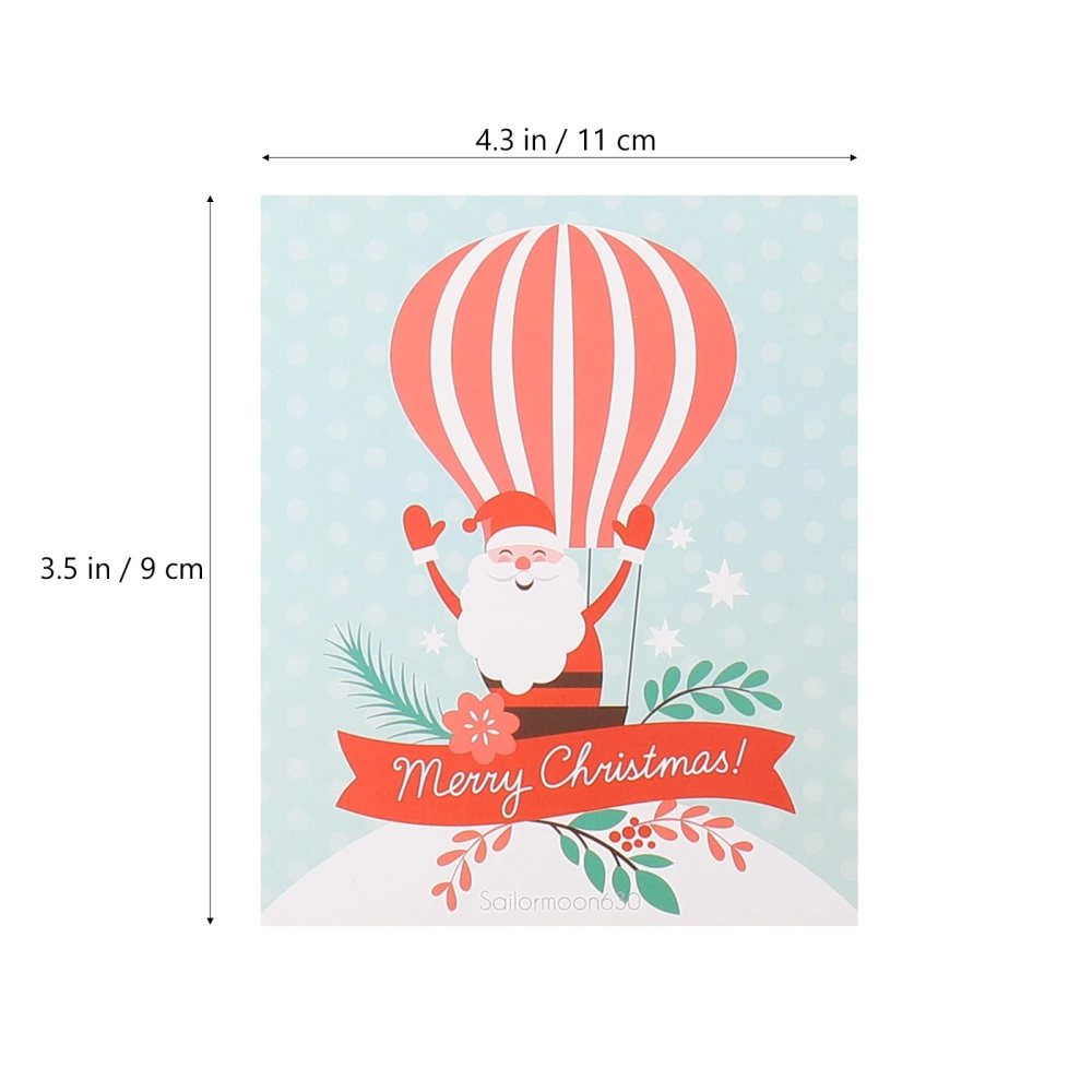 1 Set Christmas Greeting Cards Wish Cards Scratch Off Cards Paper Cards