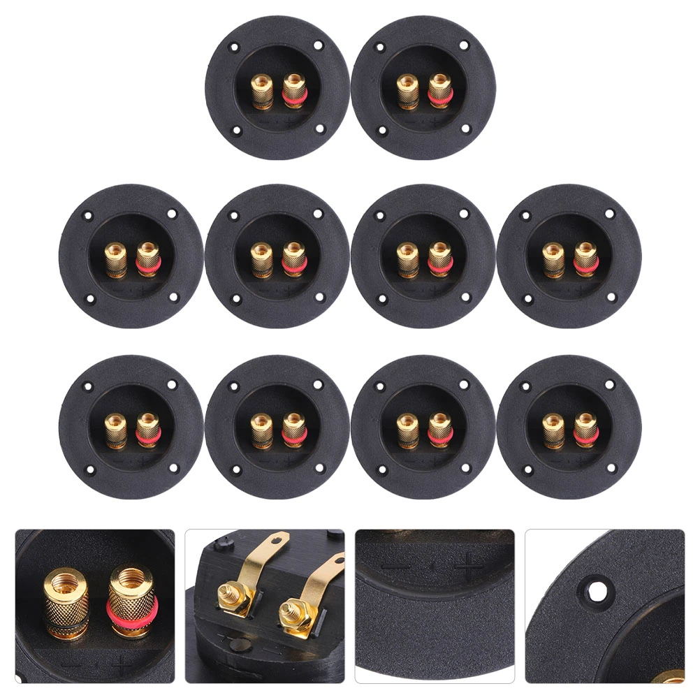 10pcs 2-Way Speaker Box Connector Accessories Sound Equipment Accessories