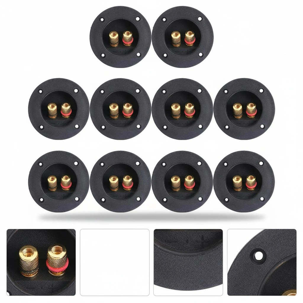 10pcs 2-Way Speaker Box Connector Accessories Sound Equipment Accessories