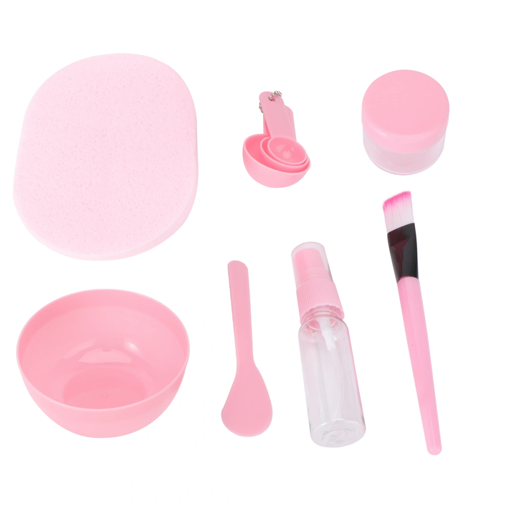 10 in 1 DIY Facial Mask Facemask Mixing Tool Sets Bowl Spatula Brush Gauge Bottle Cleaning Mat for Skin Care (Pink)