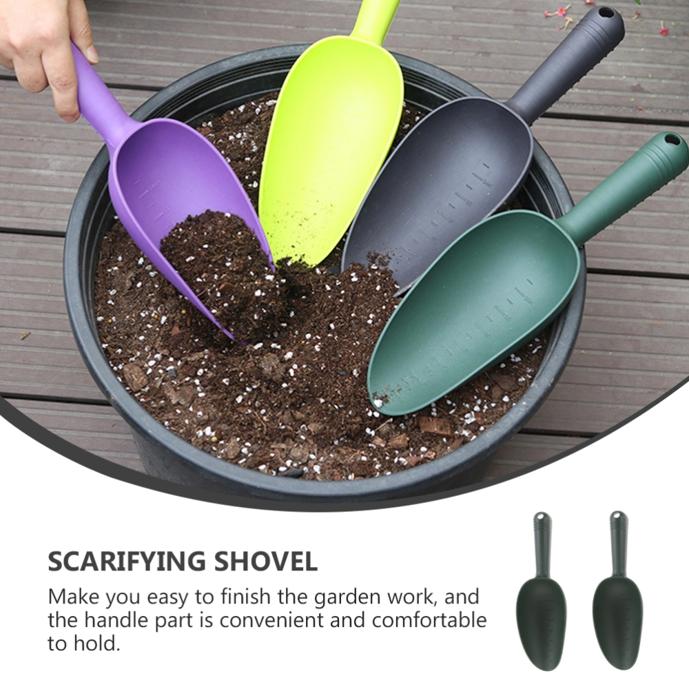 2pcs Plastic Sand Shovels Soil Shovels Planting Shovels Garden Small Spatulas