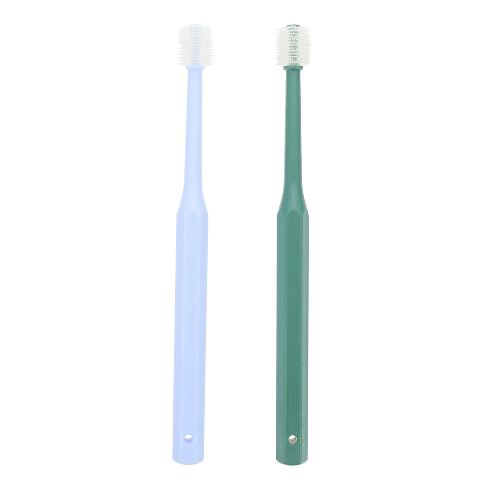 2Pcs Pets Dog Toothbrush 360-degree Pet Toothbrush Pet Oral Clean Toothbrush