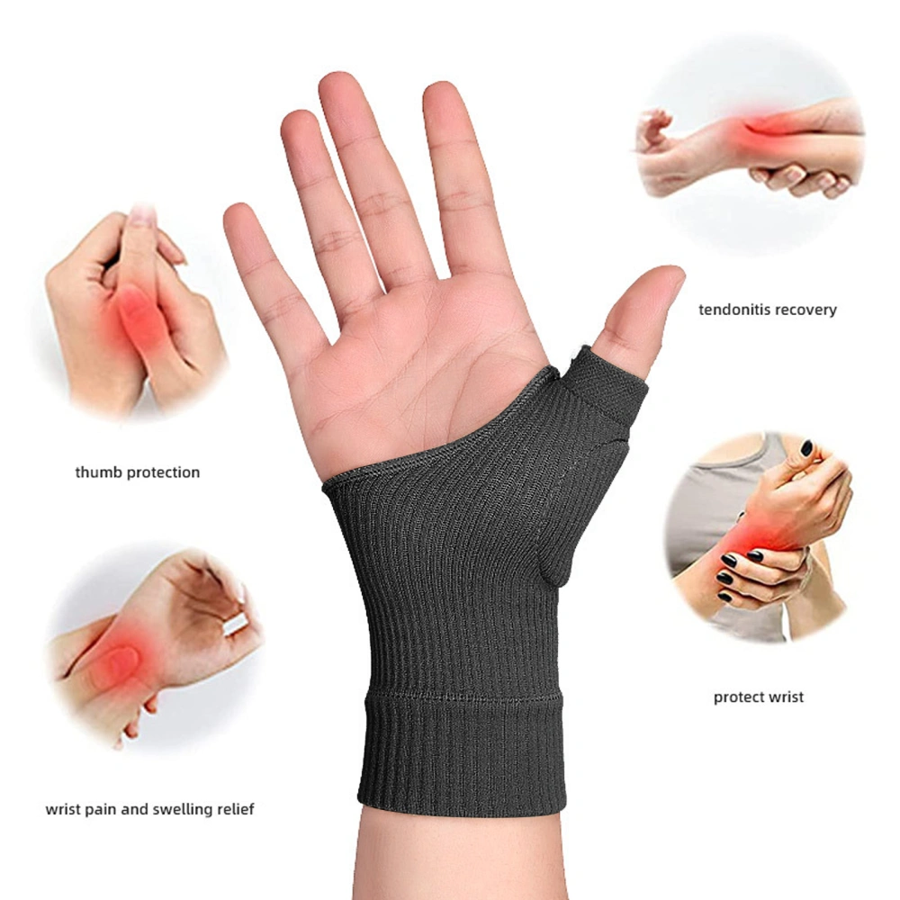 1 Pair of Sports Wrist Brace Breathable Wrist Protector Wrist Thumb Support Fitness Wrist Brace