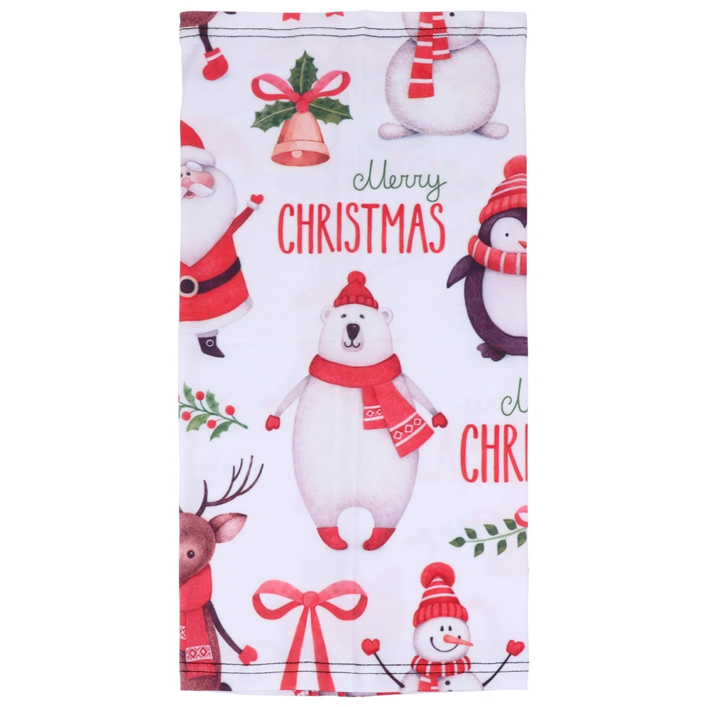 1pc Christmas Printing Outoor UV Protection Cycling Facial Cover Face Scarf