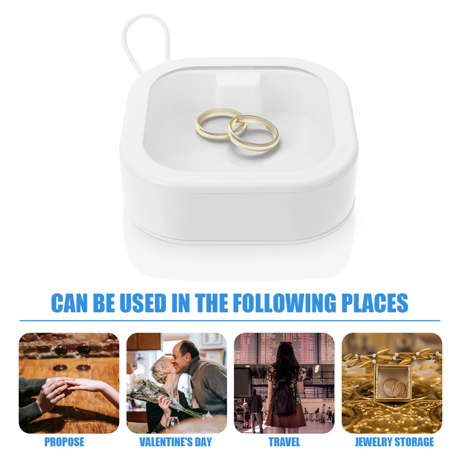 Portable Jewelry Case Convenient Earring Box Multi-function Earring Case Storage Accessory