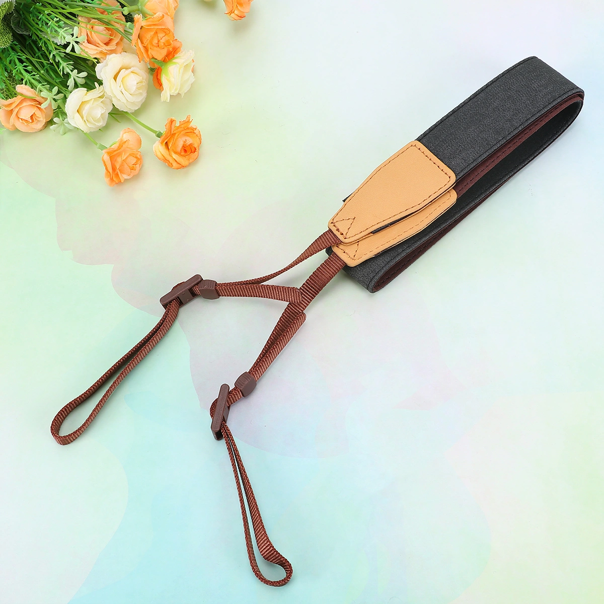 Slung Neck Camera Shoulder Strap Universal DSLR Camera Strap Camera Belt Comfortable Camera Strap for Outdoor (Black)