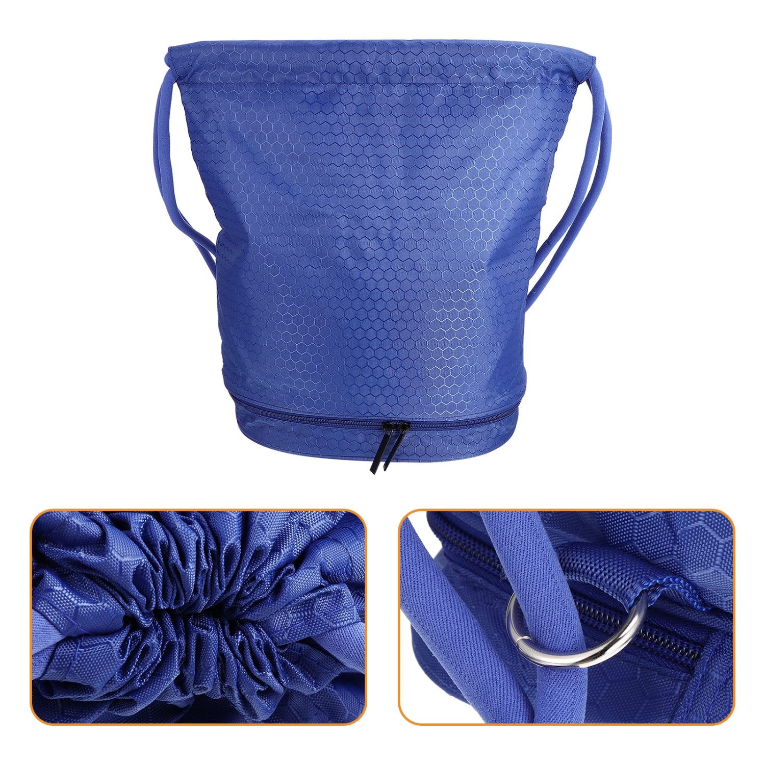 1pc Drawstring Backpack Packsack Waterproof Dry Wet Separated Swimming Backpack