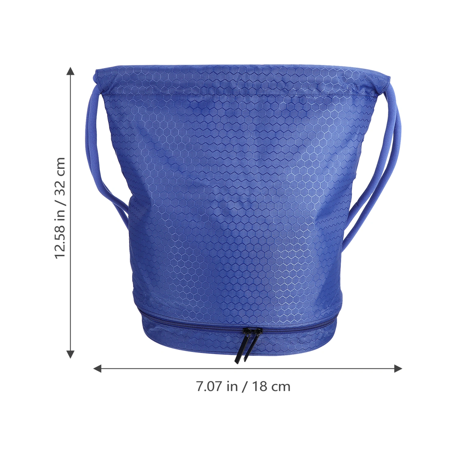 1pc Drawstring Backpack Packsack Waterproof Dry Wet Separated Swimming Backpack
