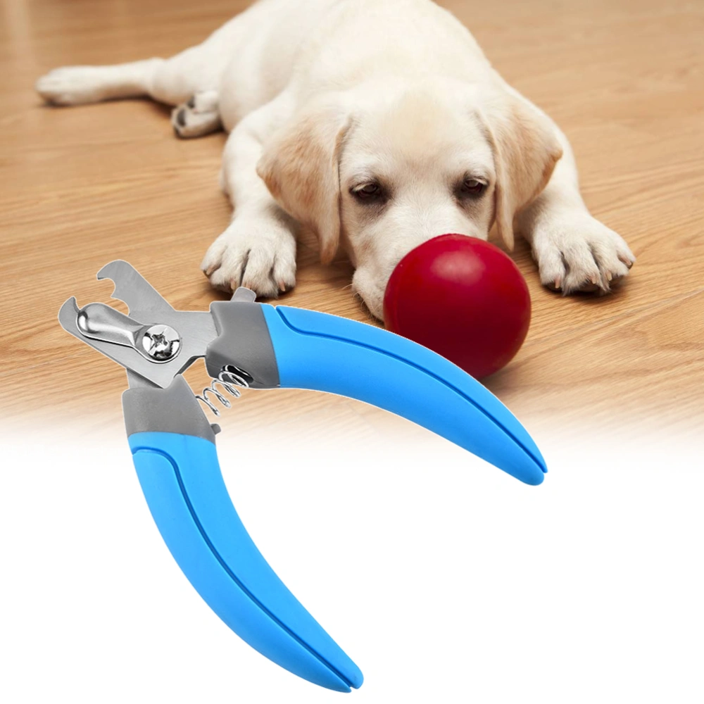 Pet Nail Scissors Dog Nail Clipper Dogs Claw Cutter Trimmer Grooming Scissors for Dogs Cats (Blue)