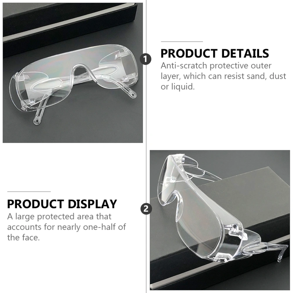 2 Pair Transparent Cycling Glasses Riding Eyeglasses Outside Protective Eyewear