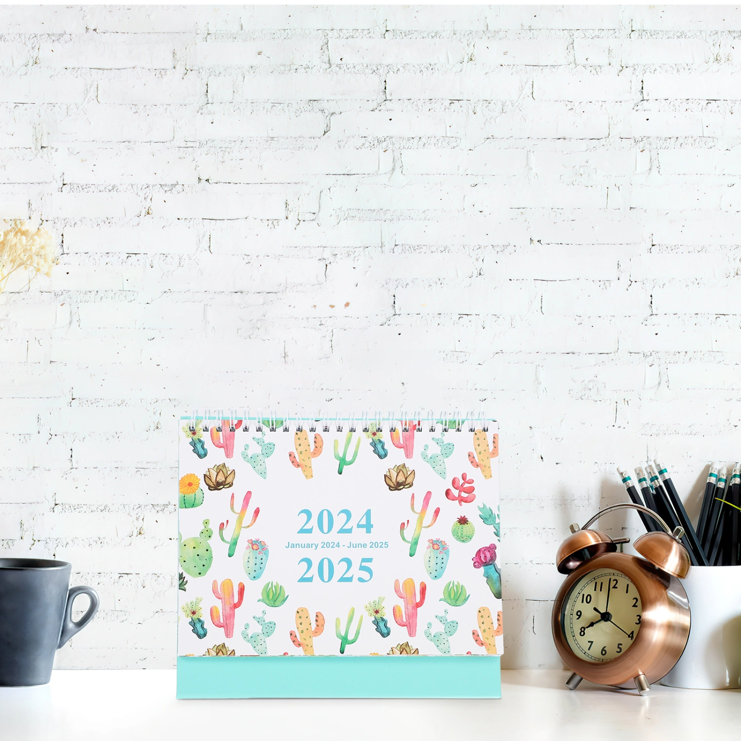 Desk Calendar 2024 Desk Calendar Ornament Stand Up Flip Calendar Decor Desktop Calendar