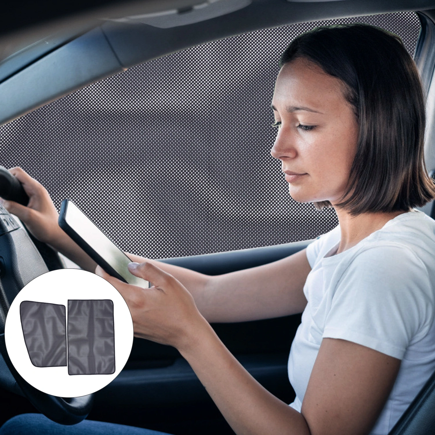 2pcs Car Window Shades Car Sun Shades Car Window Blind for Auto Vehicles